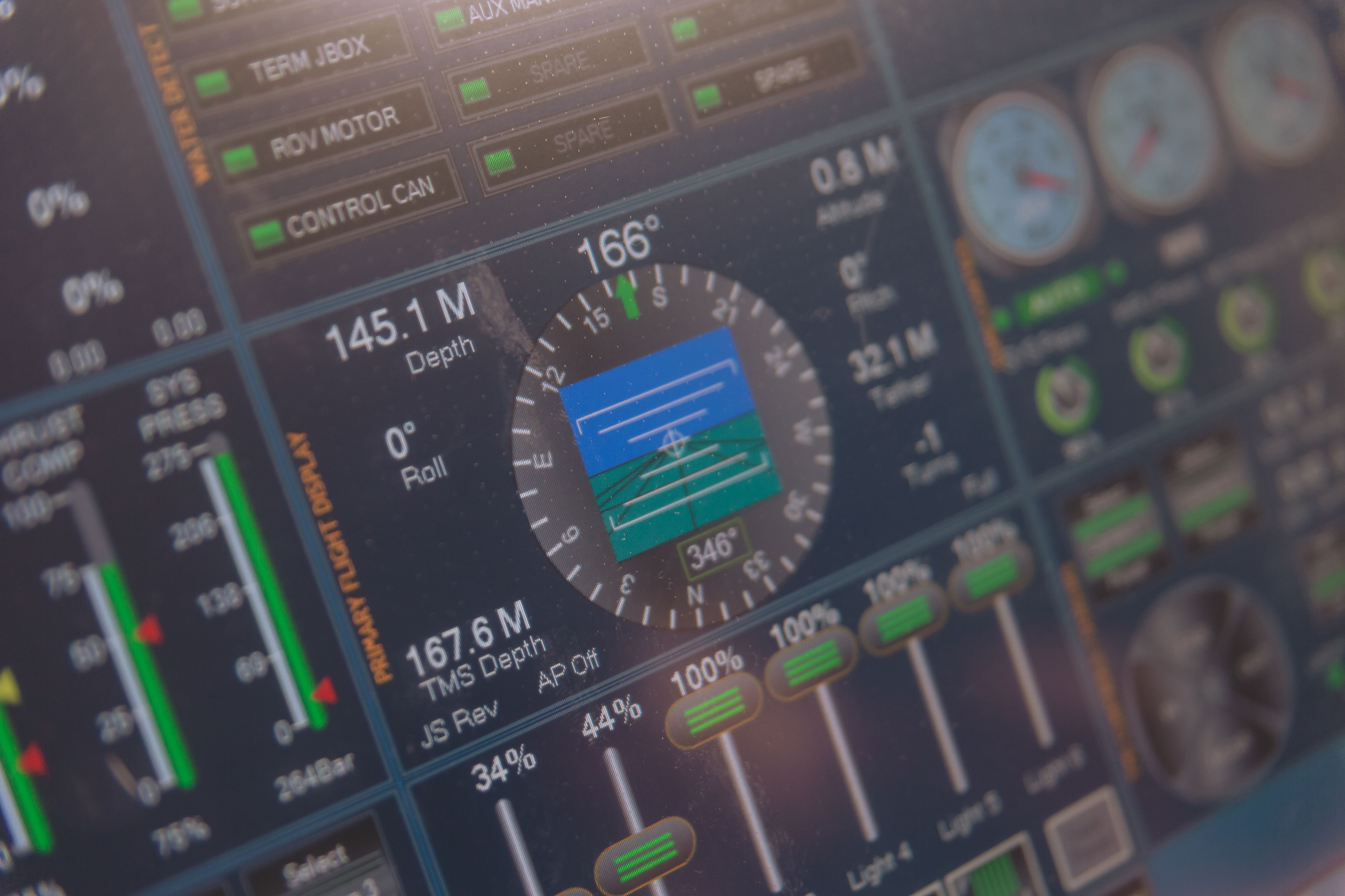 Console de operação de ROV